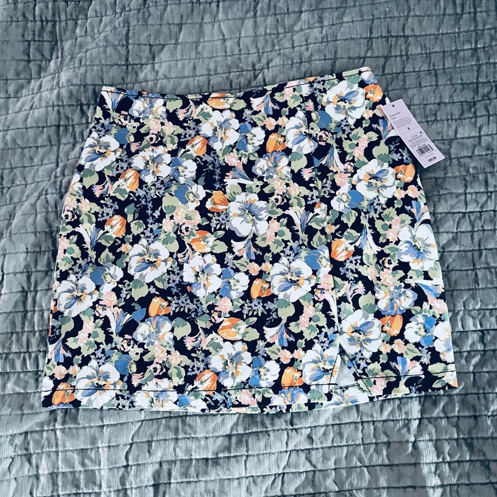 Floral Mini Skirt with split (Target)